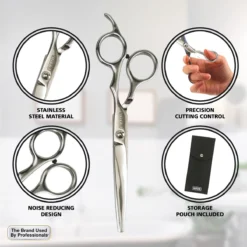 Stainless Steel Haircutting Scissors 10 Stainless Steel Haircutting Scissors -Wahl Usa Store 03012 stainless steel shears.pt02