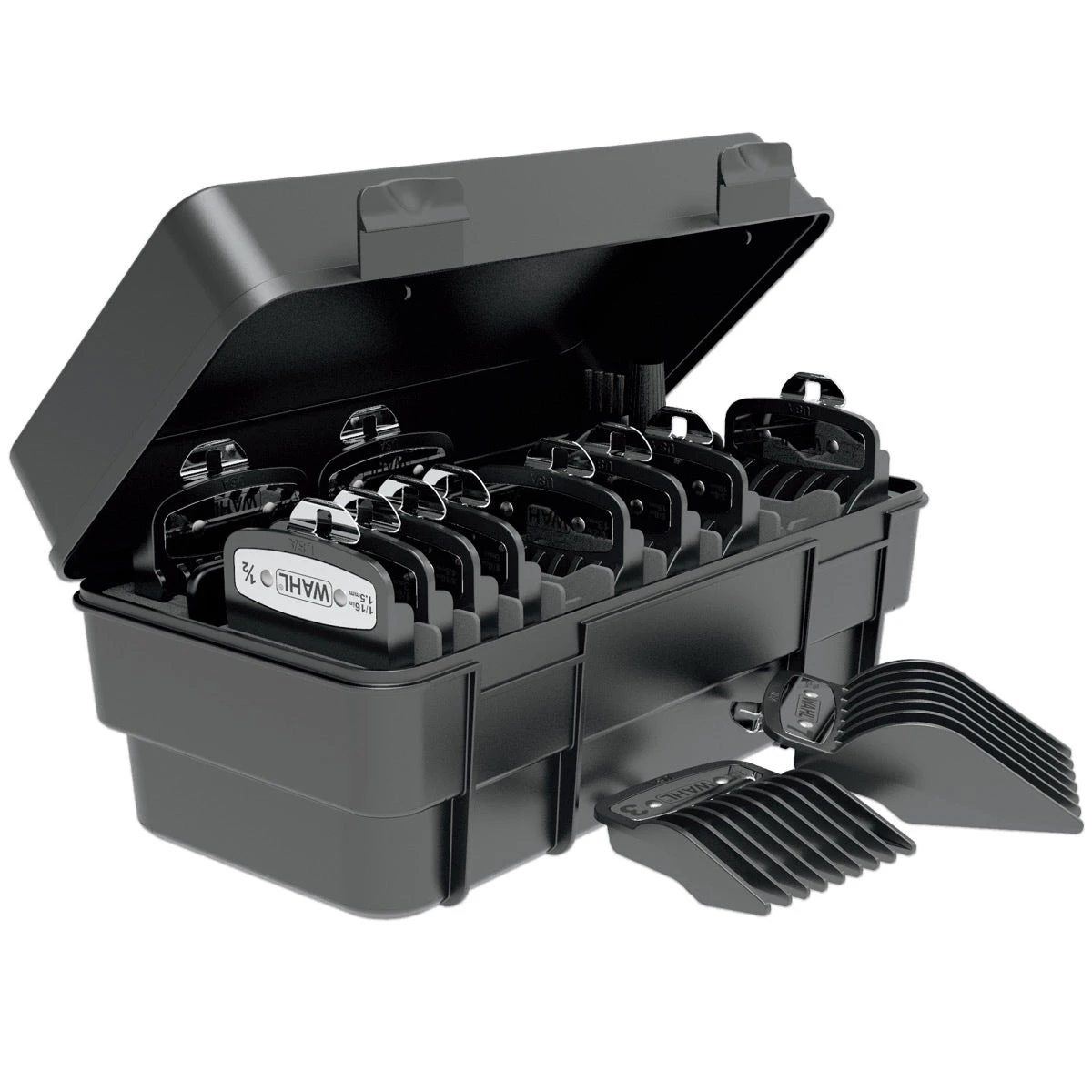 Secure-Snap Hair Clipper Attachment Guard Set (1/16” To 1”), Metal 1 Secure-Snap Hair Clipper Attachment Guard Set (1/16” To 1”), Metal