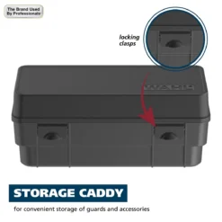 Secure-Snap Hair Clipper Attachment Guard Set (1/16” To 1”), Color Metal 12 Secure-Snap Hair Clipper Attachment Guard Set (1/16” To 1”), Color Metal -Wahl Usa Store 03291 300 elite guards with organizer.pt05