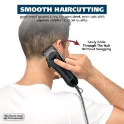 Secure-Snap Hair Clipper Attachment Guard Set (1/16” To 1”), Color Metal 14 Secure-Snap Hair Clipper Attachment Guard Set (1/16” To 1”), Color Metal -Wahl Usa Store 03291 300 elite guards with organizer.pt07