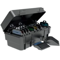 Secure-Snap Hair Clipper Attachment Guard Set (1/16” To 1”), Color Metal