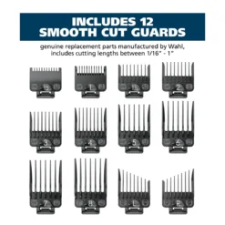 Secure Fit Hair Clipper Attachment Guard Set (1/16” To 1”), Black -Wahl Usa Store 03291 attachment guards with organizer.pt04