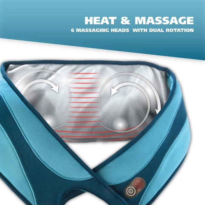 Heated Deep Knead Shiatsu Corded Massage Wrap 2 Heated Deep Knead Shiatsu Corded Massage Wrap - Image 2