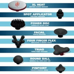 Deluxe Heat Therapy Corded Rotary Vibratory Massager -Wahl Usa Store 04344 heated massager.pt06