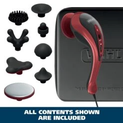 Deluxe Heat Therapy Corded Rotary Vibratory Massager -Wahl Usa Store 04344 heated massager.pt08