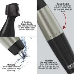 GroomsMan® Lithium Cordless Battery Personal Trimmer -Wahl Usa Store 05560 2801 groomsmanearnosebrow.pt03 h1ptj0mkxza5barx
