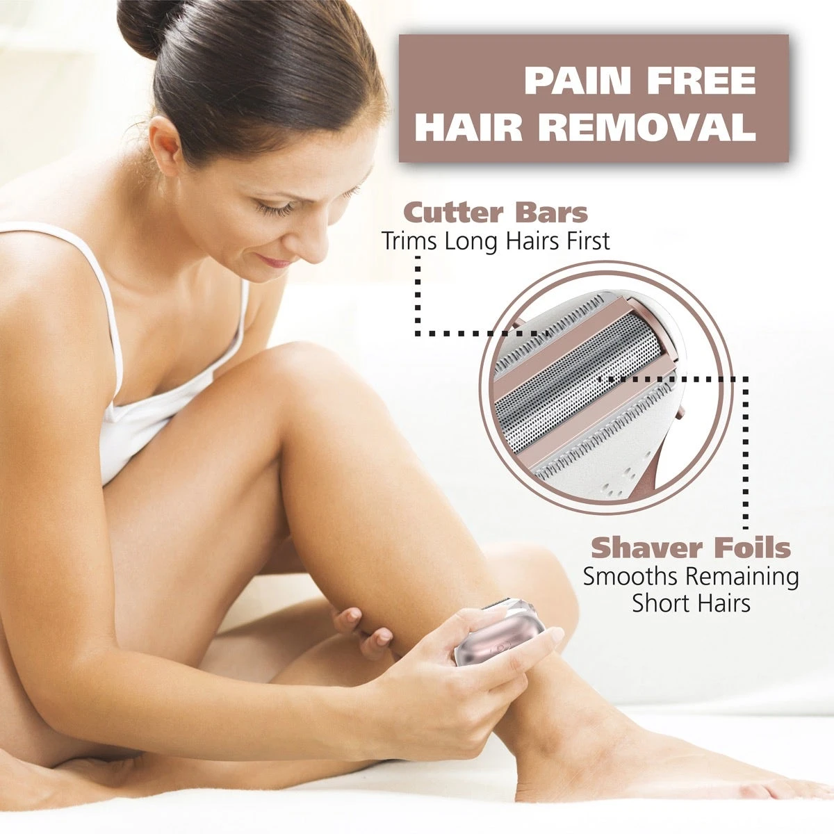 Smooth Confidence Ladies Cordless Battery Shaver 7 Smooth Confidence Ladies Cordless Battery Shaver - Image 7