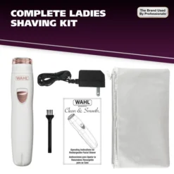 Clean & Smooth Women's Cordless Rechargeable Shaver -Wahl Usa Store 09865 2801 clean smooth shaver.pt07