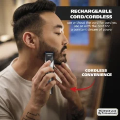 Color Pro™ Cord/Cordless Rechargeable Beard Trimmer -Wahl Usa Store 09891 100 color pro trimmer.pt06