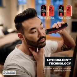 Edge Pro Lithium-Ion + Cordless Rechargeable Beard Trimmer -Wahl Usa Store 09895 edge pro li precision.pt06