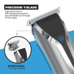 Stainless Steel Lithium-Ion +™ Cordless Rechargeable Trimmer -Wahl Usa Store 09898 stainless steel lithium ion .pt02
