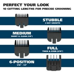 Beard Cordless Battery Trimmer Kit -Wahl Usa Store 09906 717v battery beard trimmer.pt04
