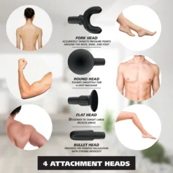 Intense Relief Rechargeable Cordless Percussion Massage Gun -Wahl Usa Store 3024569 intense relief therapeutic percussion massager.pt07