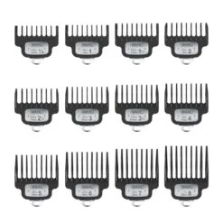 Premium Trimmer T-Blade 12pc Guide Comb Set