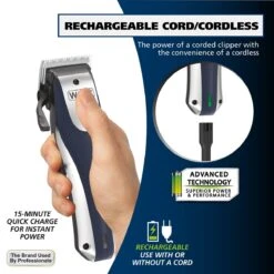 Lithium Cord/Cordless Rechargeable Clipper 11 Lithium Cord/Cordless Rechargeable Clipper -Wahl Usa Store 79470 lithium pro cordless clipper.pt03