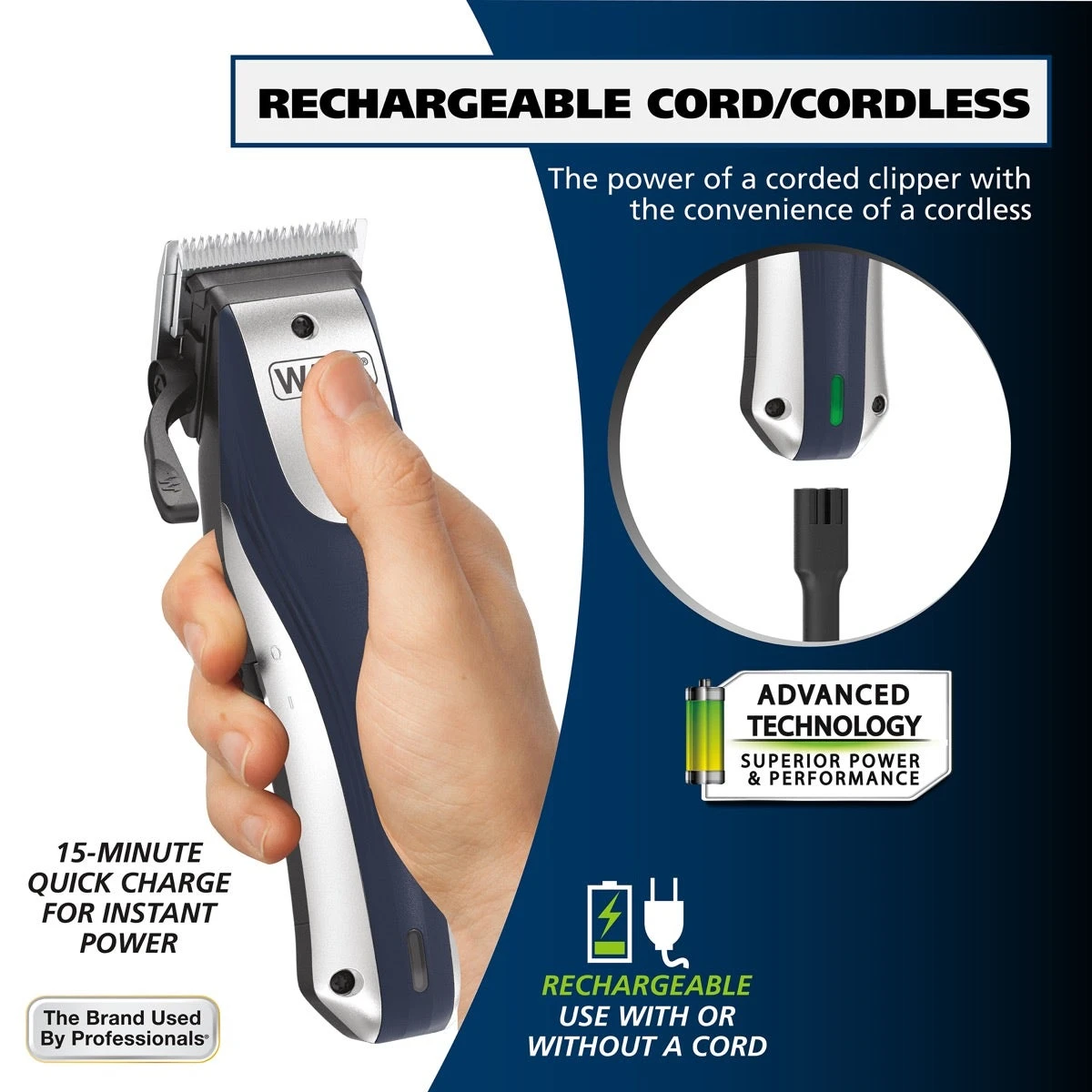 Lithium Cord/Cordless Rechargeable Clipper 3 Lithium Cord/Cordless Rechargeable Clipper - Image 3
