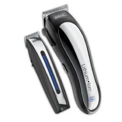 Lithium Ion Cordless Rechargeable Hair Clipper & Cordless Battery Trimmer Kit