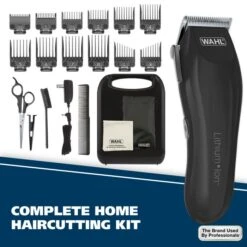 Lithium Ion Cordless Rechargeable Haircutting Clipper Kit -Wahl Usa Store 79608 lithium ion cord cordless.pt08
