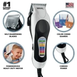 Color Pro® PLUS Corded Color Coded Hair Clipper Kit -Wahl Usa Store 79752t color pro plus.pt02