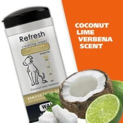 Refresh Large Dog Wipes - Coconut Lime Verbena -Wahl Usa Store 820017 refresh wipes amazon pt05